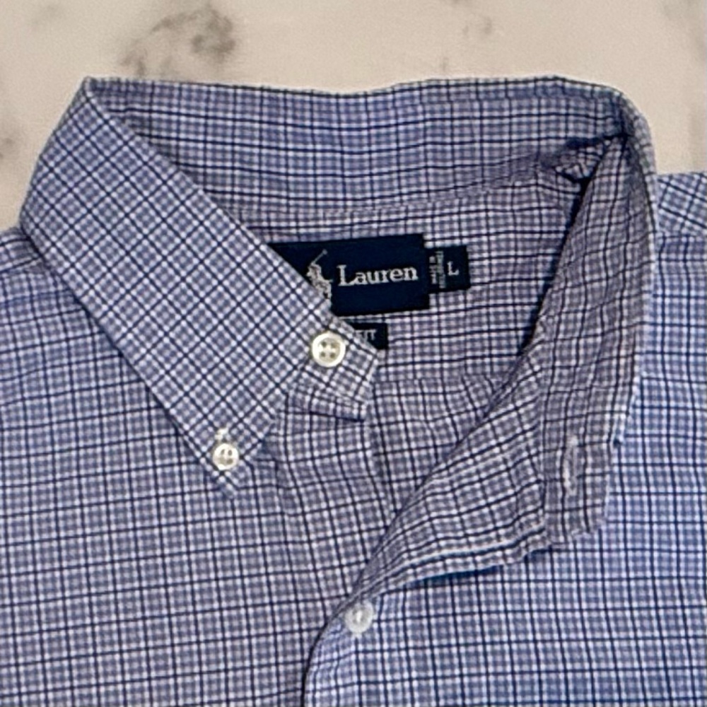 Men's Blue Checkered Shirt
